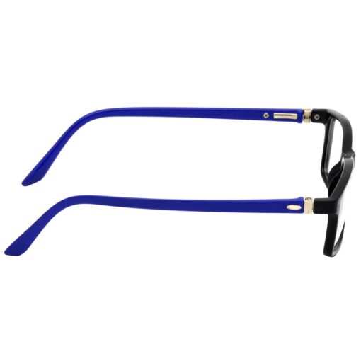 snug fit of computer glasses on a person's face.