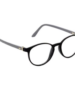 using his phone while wearing computer glasses.