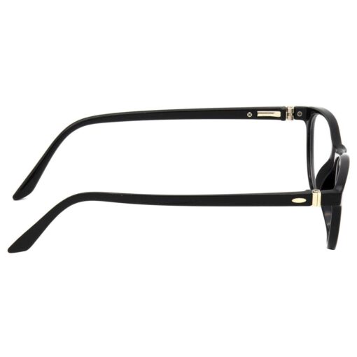 looking clear and professional with anti-glare glasses.