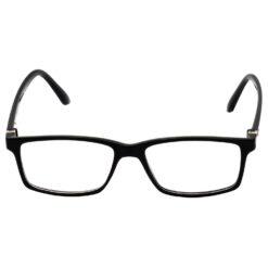 A display of computer glasses in various colors and styles.