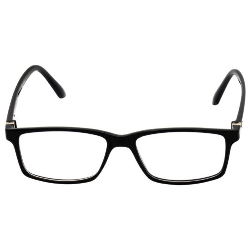 A display of computer glasses in various colors and styles.