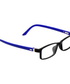 A computer glass lens being tested for UV protection.