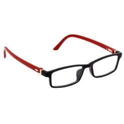 A man adjusting his lightweight metal computer glasses