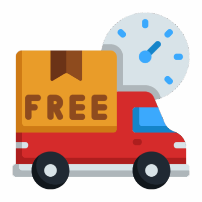 Delivery truck symbolizing fast and free shipping service
