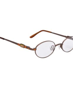 Hrinkar Metal Full Rim Oval spectacle frames Kids Boy & Girl - HFRM-126-BWN