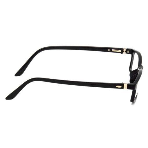 Hrinkar Plastic Full Rim Rectangle stylish eyeglasses Men & Women - HFRM-BK-12 - Image 3