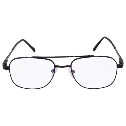 Hrinkar Metal Full Rim Rectangle Spectacles Frames for Men & Women - HFRM19002 - Image 2