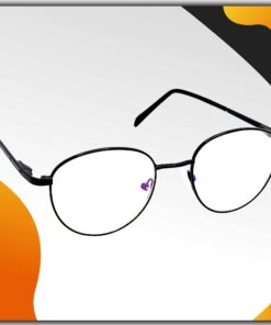 Hrinkar Metal Full Rim Oval Spectacles Frames for Men & Women - HFRM19004