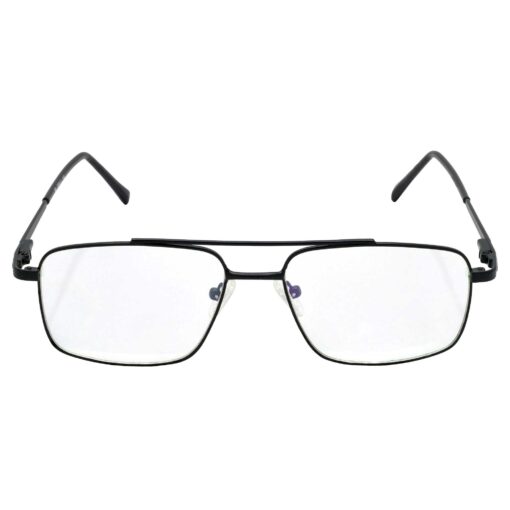 Hrinkar Metal Full Rim Rectangle Spectacles Frames for Men & Women - HFRM19006 - Image 2