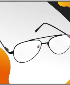 Hrinkar Metal Full Rim Aviator Spectacles Frames for Men & Women - HFRM19008