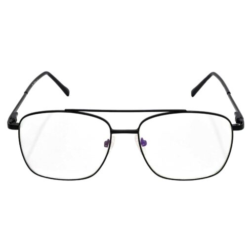 Hrinkar Metal Full Rim Rectangle Spectacles Frames for Men & Women - HFRM19009 - Image 2
