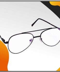 Hrinkar Metal Full Rim Aviator Spectacles Frames for Men & Women - HFRM19012