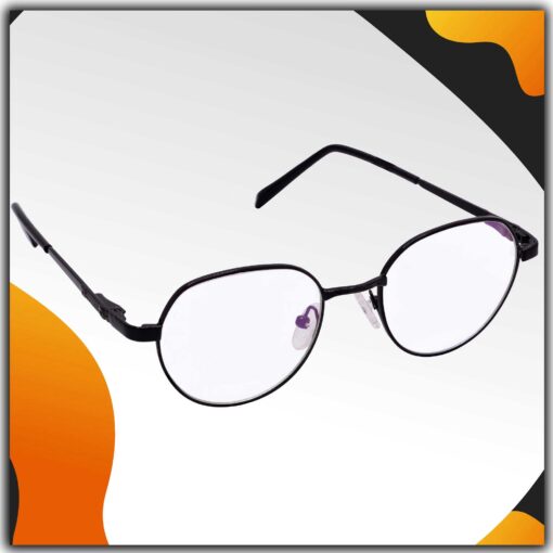 Hrinkar Metal Full Rim Oval Spectacles Frames for Men & Women - HFRM19015