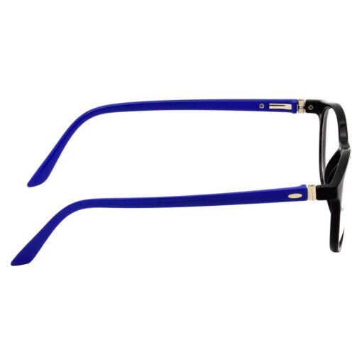 Hrinkar Plastic Full Rim Oval eyeglasses Men & Women - HFRM-BK-BU-14 - Image 3
