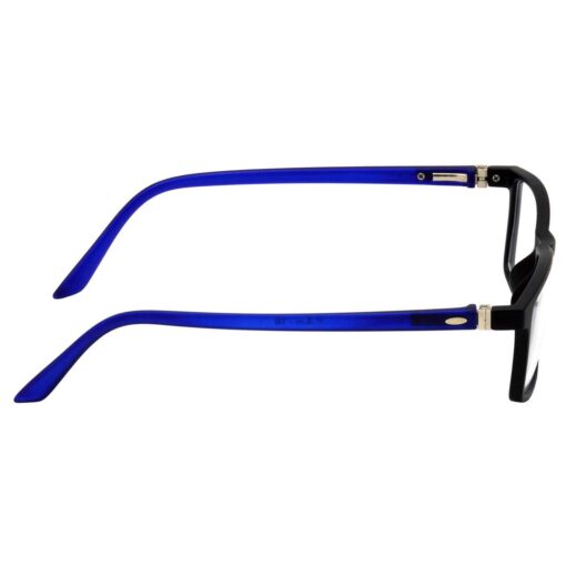 Hrinkar Plastic Full Rim Rectangle eyeglass frames Men & Women - HFRM-BK-BU-16 - Image 3