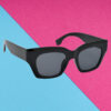 A pair of classic tortoise cat-eye sunglasses for women