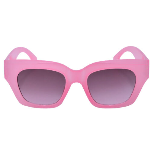 A pair of modern white cat-eye sunglasses for young women