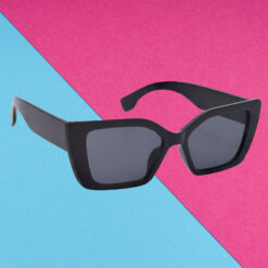 A pair of oversized gold cat-eye sunglasses for trendsetters