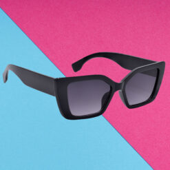 A pair of sleek brown cat-eye sunglasses for women