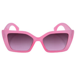 A pair of retro gold cat-eye sunglasses for young women