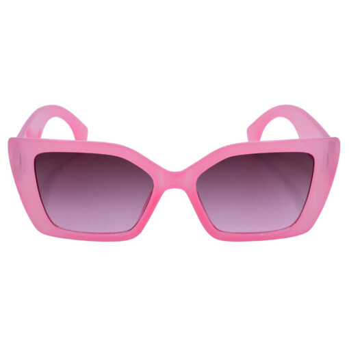 A pair of retro gold cat-eye sunglasses for young women