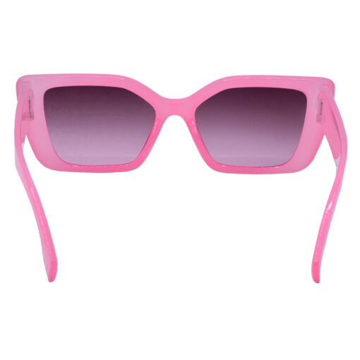 A pair of modern white cat-eye sunglasses for young women