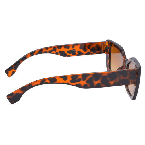 A pair of elegant leopard print cat-eye sunglasses for women
