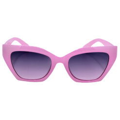 A pair of retro silver cat-eye sunglasses for girls