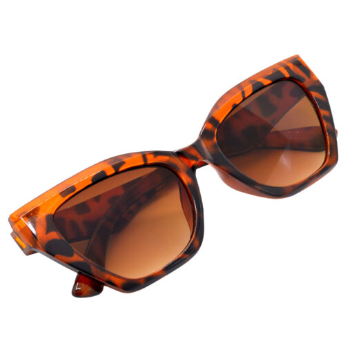 A pair of bold tortoise cat-eye sunglasses for women