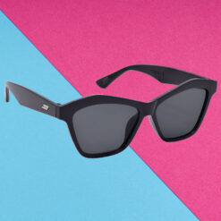 A pair of chic green cat-eye sunglasses for women