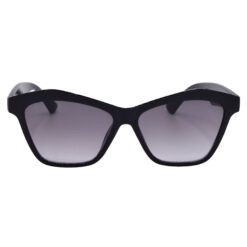 A pair of bold green cat-eye sunglasses for young women