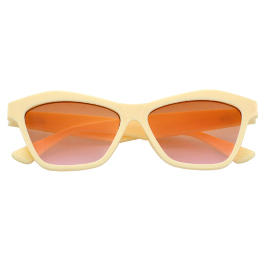 A pair of retro brown cat-eye sunglasses for girls