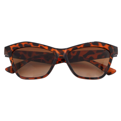 A pair of oversized brown cat-eye sunglasses for teens