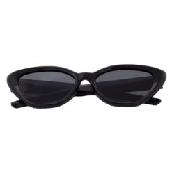 A pair of luxurious brown cat-eye sunglasses for young women