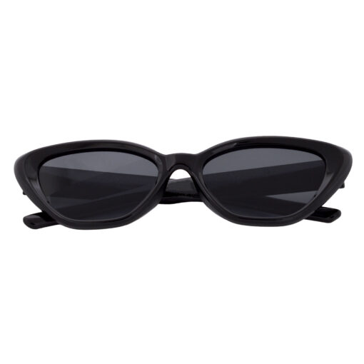 A pair of luxurious brown cat-eye sunglasses for young women