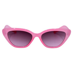 A pair of classic gold cat-eye sunglasses for girls