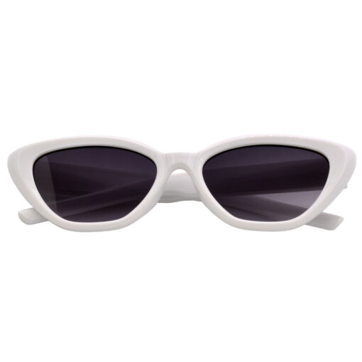 A pair of chic green cat-eye sunglasses for young women