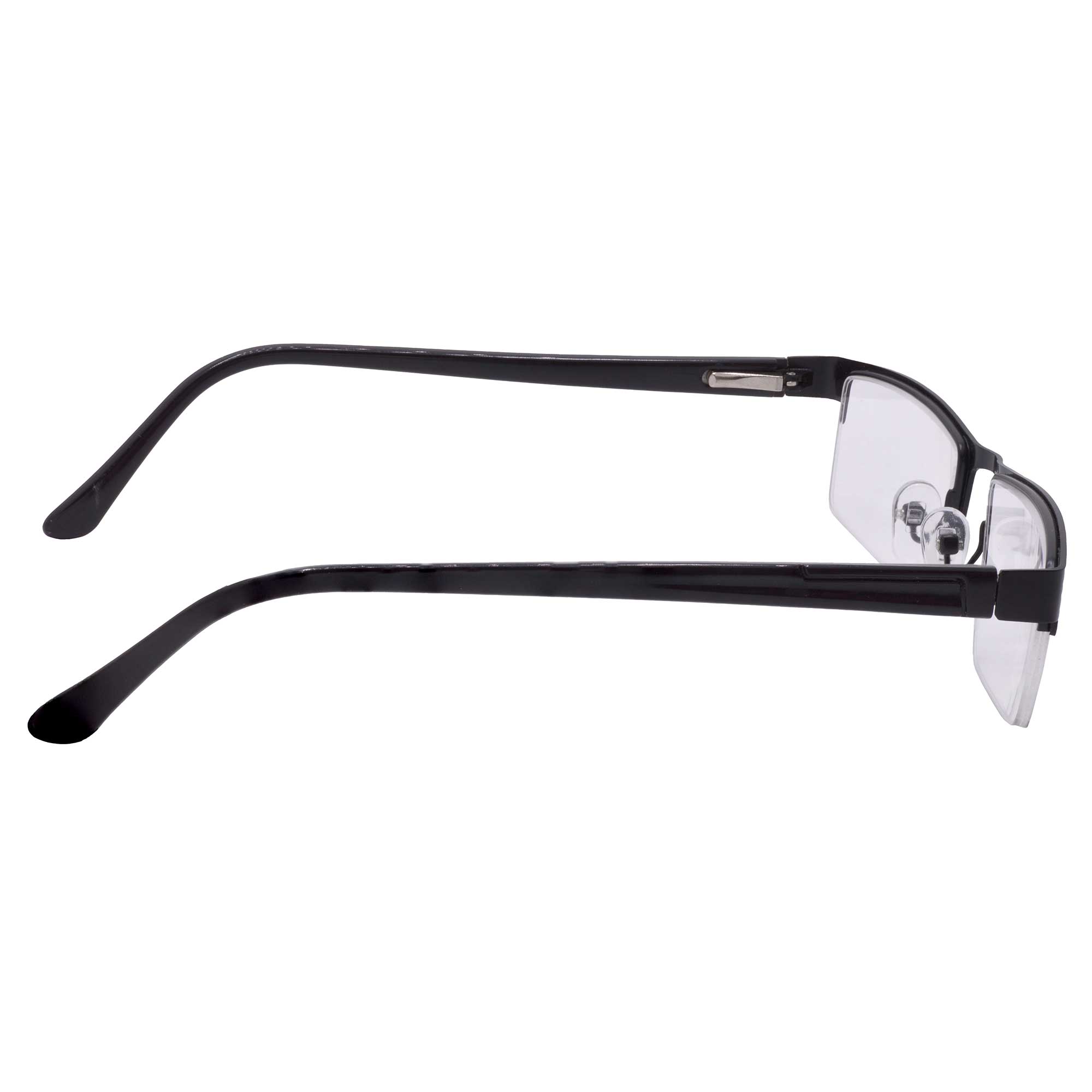 Hrinkar Rectangle Half Rim Portable Reading Glasses For Men And Women (Black Frame, Near Vision) | - Image 4