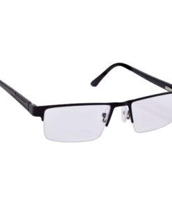 Alternative view of Hrinkar Rectangle Half Rim Portable Reading Glasses For Men And Women (Black Frame, Near Vision) |