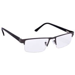Alternative view of Hrinkar Rectangle Half Rim Portable Reading Glasses For Men And Women (Grey Frame, Near Vision) |