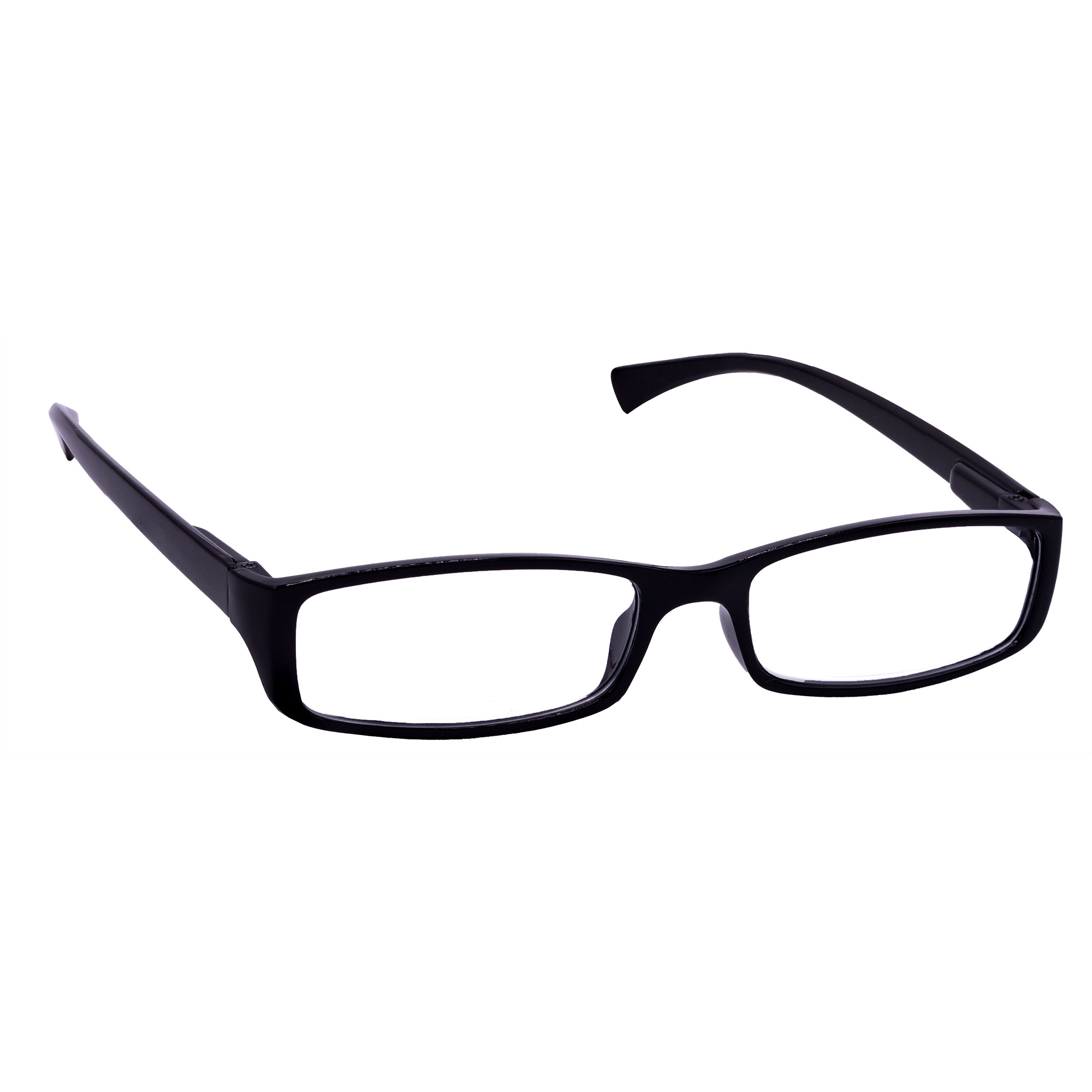 Hrinkar Rectangle Full Rim Portable Reading Glasses For Men And Women (Black Frame, Near Vision) |