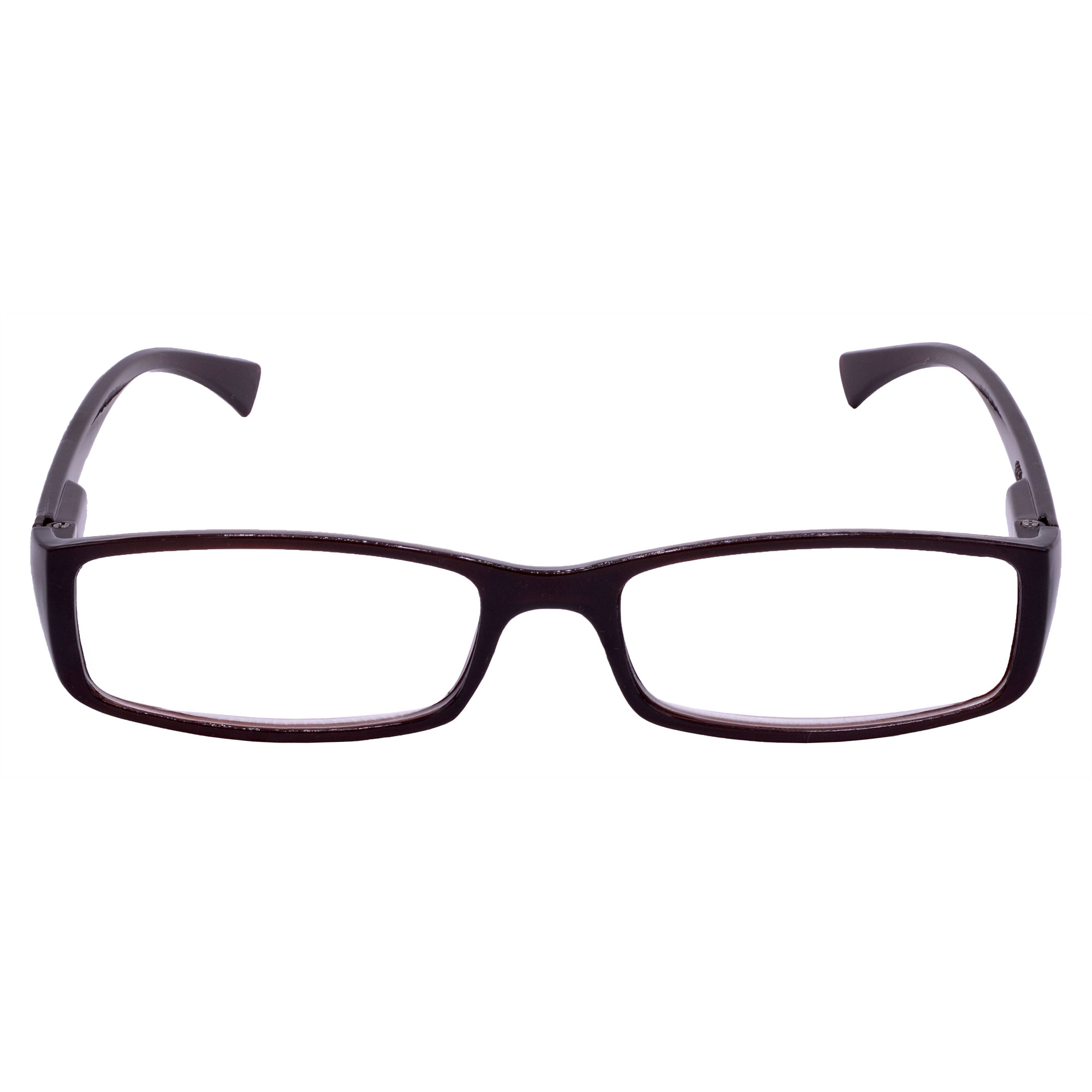 Hrinkar Rectangle Full Rim Portable Reading Glasses For Men And Women (Brown Frame, Near Vision) | - Image 3