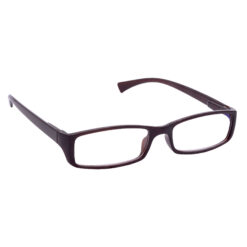 Alternative view of Hrinkar Rectangle Full Rim Portable Reading Glasses For Men And Women (Brown Frame, Near Vision) |