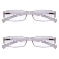 Hrinkar Rectangle Full Rim Portable Reading Glasses For Men And Women (Transparent Frame, Near Vision) |