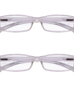 Hrinkar Rectangle Full Rim Portable Reading Glasses For Men And Women (Transparent Frame, Near Vision) |