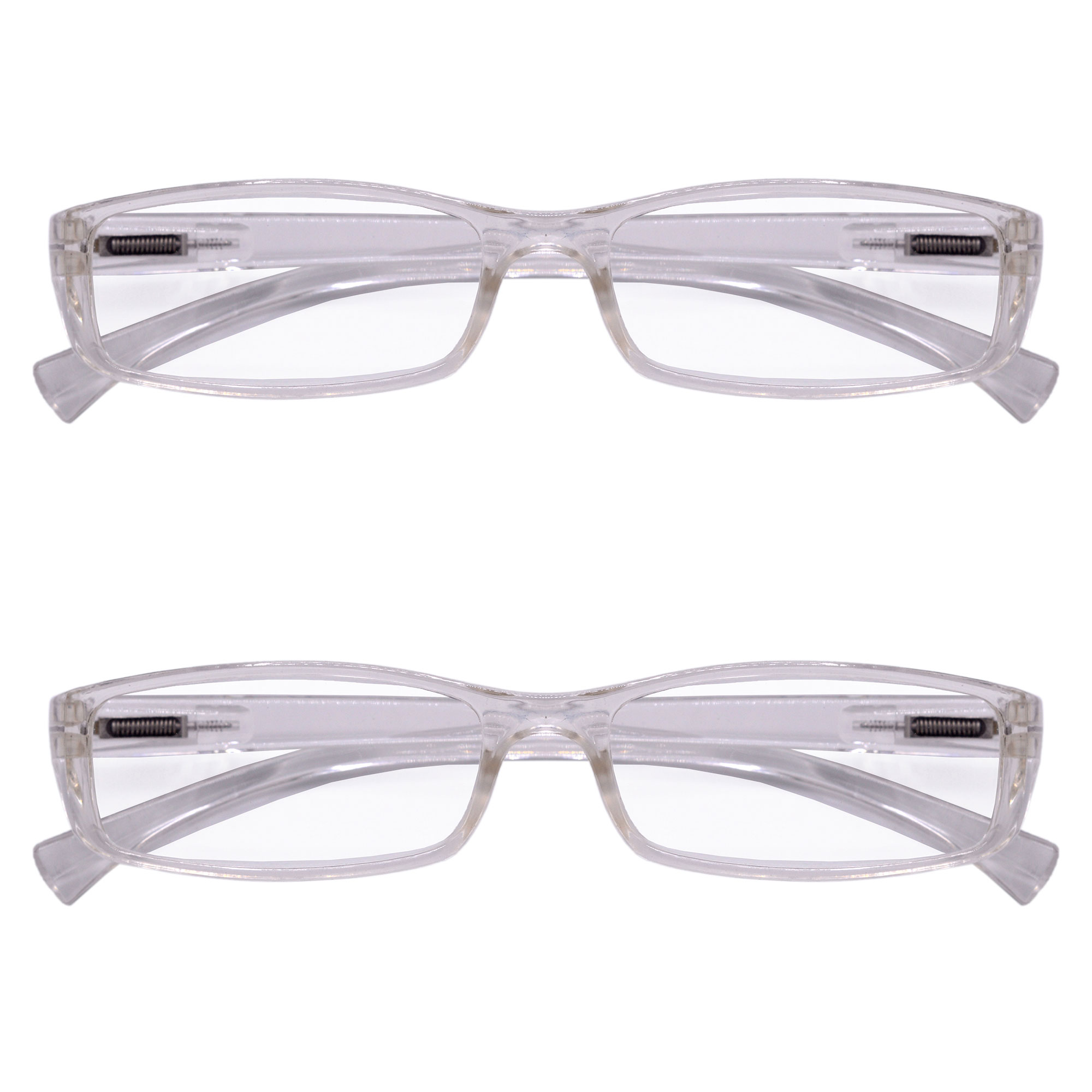 Hrinkar Rectangle Full Rim Portable Reading Glasses For Men And Women (Transparent Frame, Near Vision) |