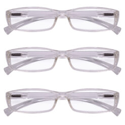 Hrinkar Rectangle Full Rim Portable Reading Glasses For Men And Women (Transparent Frame, Near Vision) |