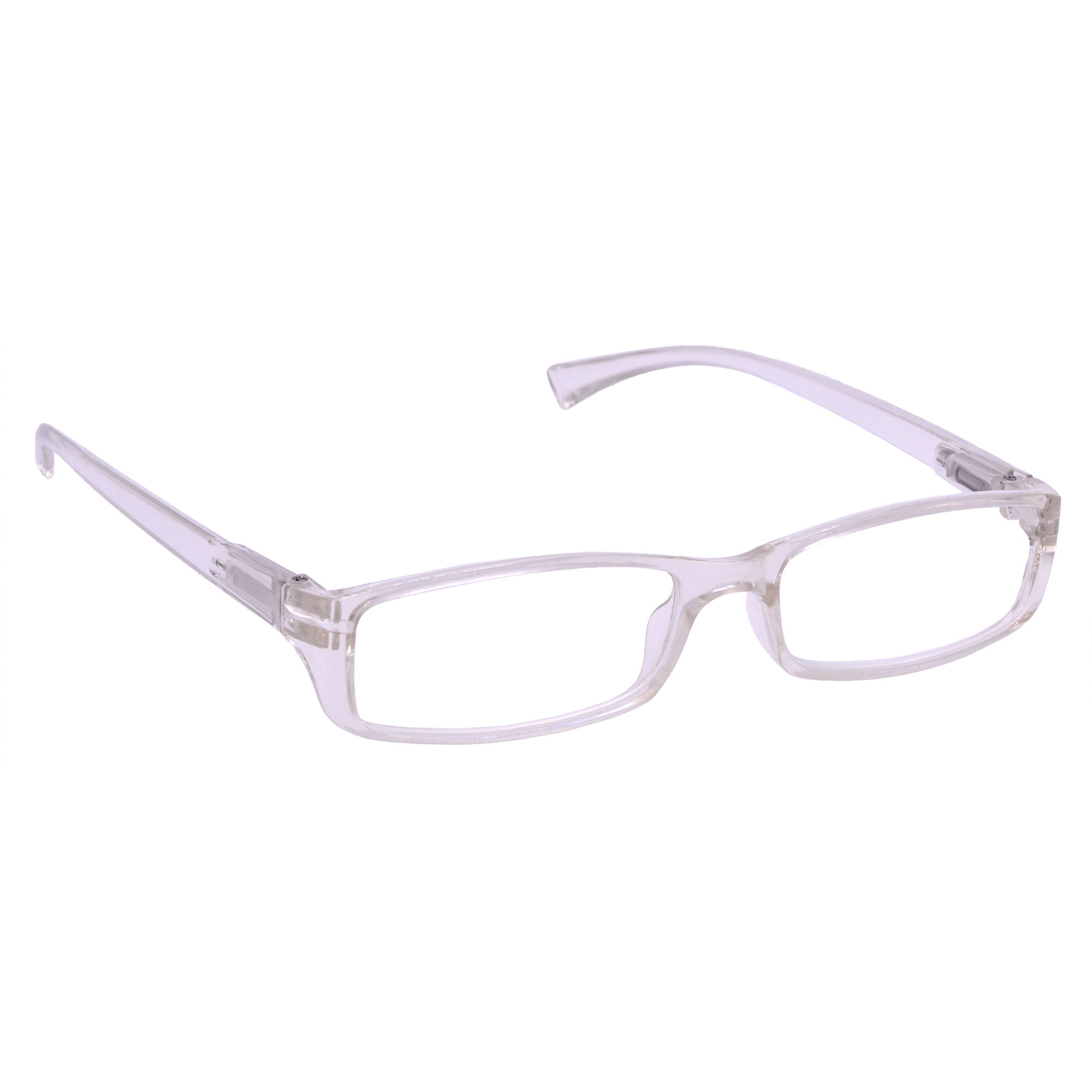 Hrinkar Rectangle Full Rim Portable Reading Glasses For Men And Women (Transparent Frame, Near Vision) | - Image 2