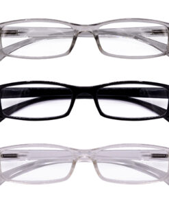 Hrinkar Rectangle Full Rim Portable Reading Glasses For Men And Women (Multicolor Frame, Near Vision) |
