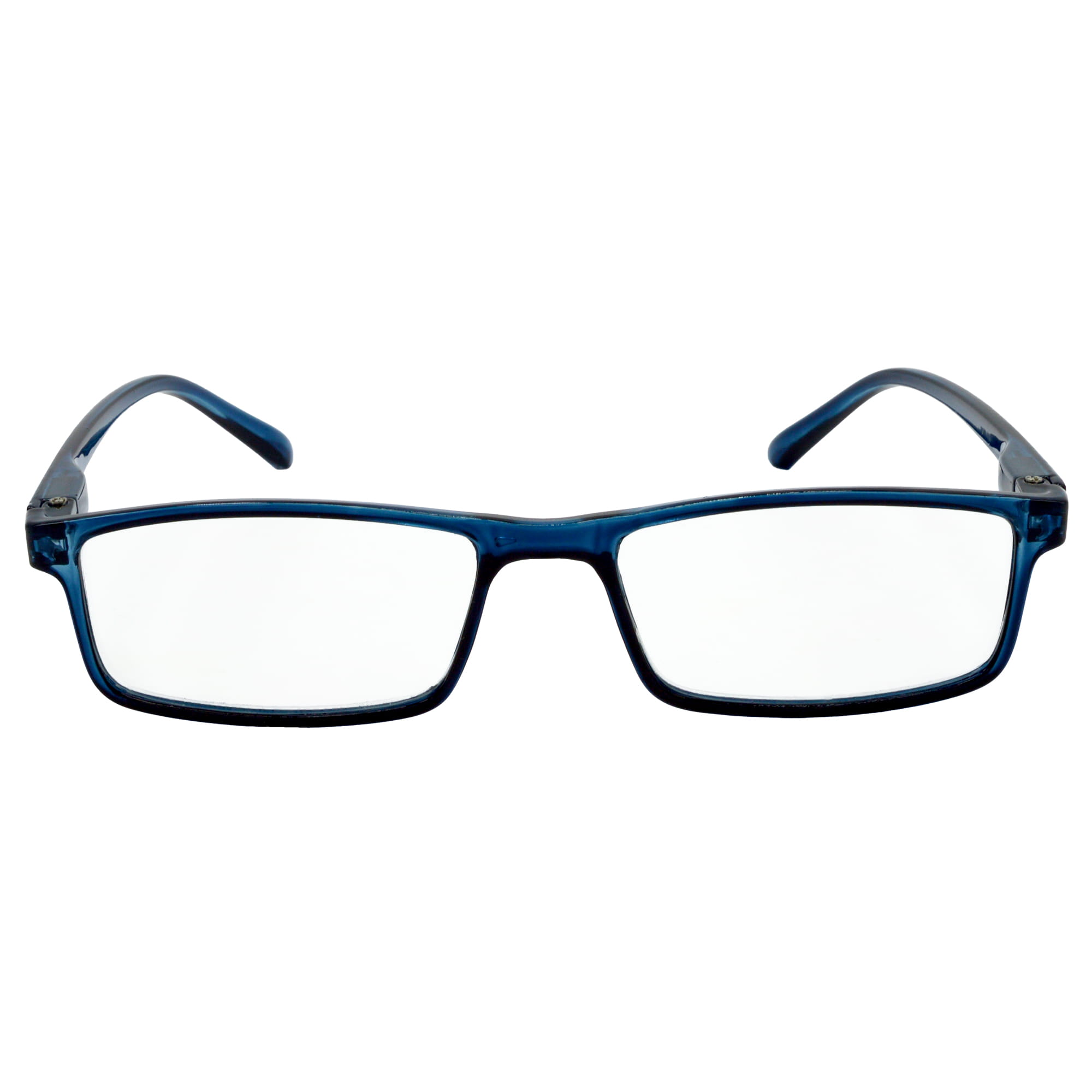 HRINKAR Unisex Rectangle Reading Glasses 2.5 Power Single Vision Full Frame TR90 Lightweight Readers for Men Women Book Reading Computer Mobile Office Use Durable Comfortable Eyewear (Pack of 1) | HRD10-TBU - Image 2